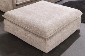 Taburete confortabil, suport pentru picioare Heaven 100cm, boucle sampanie bej
