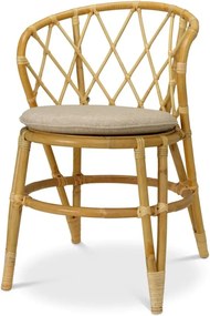 Scaun din ratan natural design LUX Alvaro