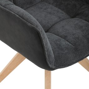 Set de scaune de sufragerie HC-D7180 GREY2, 2 buc.