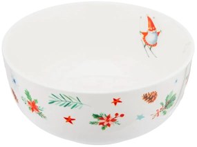 Bol de porțelan Altom Winter Gnomes 14 cm, 600 ml