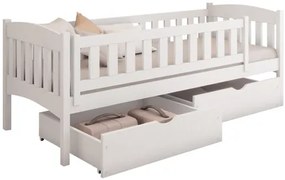 Pat pentru copii 90 cm Jerasto (Alb) (cu somieră) (cu sp. depozitare). 1103328