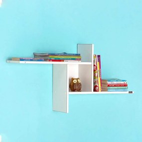 Raft de perete Adore Windmill cu 3 Compartimente, 100 x 50 x 18 cm