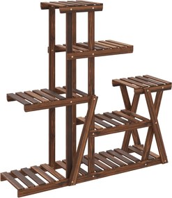 vidaXL Suport pentru flori, 95 x 25 x 96 cm, lemn masiv de brad