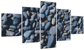 Tablou cu pietre pe plajă (125x70 cm), în 40 de alte dimensiuni noi
