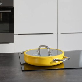 Tigaie cu capac/cu suprafață ceramică ø 28 cm tegame Meda 3.0 – FABINI