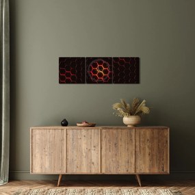 Tablou cu sârmă (cu ceas) (90x30 cm)