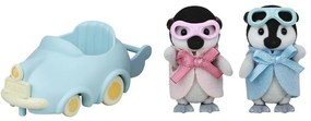 Sylvanian Families Pinguini pentru copii gemeni cumașină