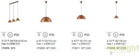 Lustra design deosebit cu efect de metal oxidat FOLK SP3 174235