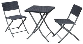 Set mobilier balcon Layn (pentru 2 persoane) (antracit). 1096296