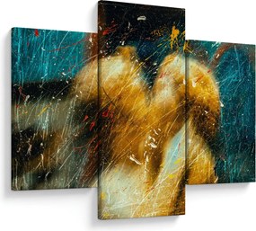 Tablou - Îngerii sărutăndu-se (90x60 cm)