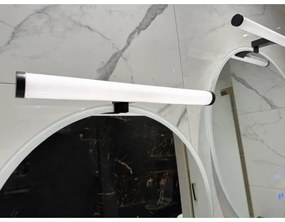 Lampă LED pentru oglindă de baie, 10W, 230V, 45 cm, IP44, negru