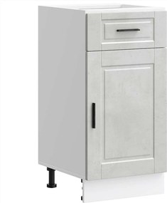 vidaXL Dulap de bază de bucătărie „Porto” Lemn prelucrat gri beton