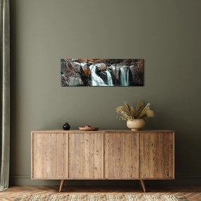 Tablou - Cascade (cu ceas) (90x30 cm)