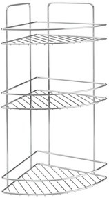 Raft pentru baie argintiu lucios din oțel Luxy – Metaltex