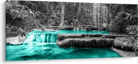 Tablou - Râul de iarnă (120x50 cm)