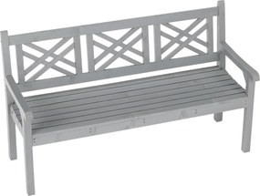 Bancă de grădină din lemn, gri, 150 cm, FABLA