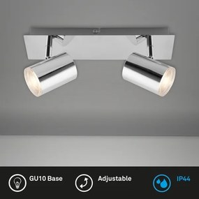 Briloner 2731-028 - Aplică de baie BANYO 2xGU10/5W/230V crom lucios
