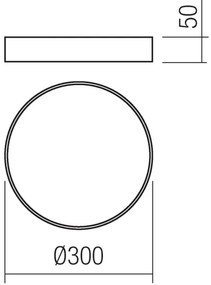 Plafonieră LED KNOB LED/24W/230V 3000K-6500K 30 cm albă Redo 05-928