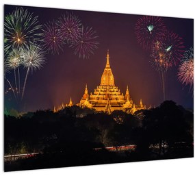 Tablou cu artificii în Asia (70x50 cm)