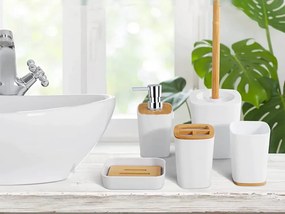 Set de baie din plastic BATHINO 6 piese - mai multe culori Culoare: Negru