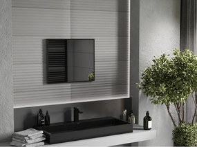 Mexen Loft oglindă de baie dreptunghiulară 60 x 50 cm, ramă neagră - 9852-060-050-000-70