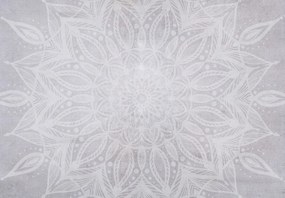 Fototapet - Mandala pe perete de beton (147x102 cm)