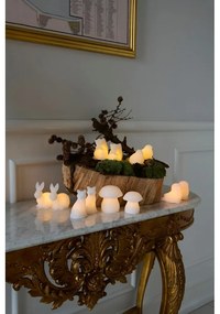 Decorațiune luminoasă de Crăciun albă 2 buc. ø 9 cm Elvina – Sirius