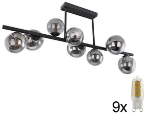 Lustră LED pe tijă Globo 56133-9D RIHA 9xG9/3,5W/230V