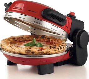 Cuptor electric pentru pizza Ariete „Pizzeria Gourmet” 0934/00, 1500 W, 32 cm, Pana la 400°C, 5 trepte, Rosu