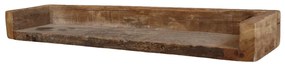 Raft de perete din lemn reciclat, L 60 cm, piesă unicat, Grimaud