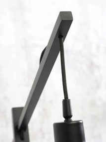 Lampa de podea eco din iuta Iguazu 50cm negru/ natur