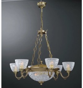 Candelabru din alama 6 brate design italian 10L 6252