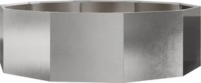 vidaXL Jardinieră Argintiu 120 x 120 x 35 cm Oţel inoxidabil