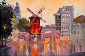 Tablou - Moulin rouge, Paris, Franța (90x60 cm)