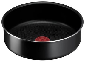 Set de vase pentru gătit 3 buc. din aluminiu Ingenio Easy Cook &amp; Clean Black – Tefal