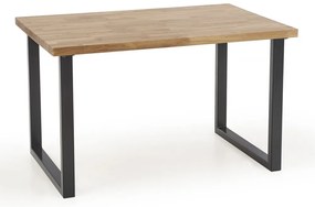 Masa de bucaterie Radus 120 x 78 cm, lemn natural / negru