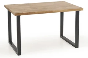 Masa de bucaterie Radus 120 x 78 cm, lemn natural / negru