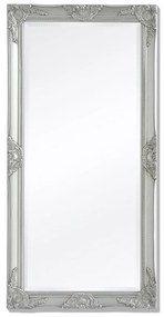 vidaXL Oglindă verticală in stil baroc 120 x 60 cm argintiu