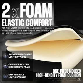 RESIGILAT- DOWINX Scaun gaming, ergonomic, suport lombar cu masaj, Șezut cu Arcuri Metalice și Spumă, Spătar înalt, rabatabil 90°-145°, Buzunar depozitare, Suport picioare, rezistent 150 kg, material textil respirabil, Negru