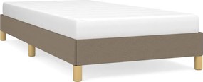 vidaXL Cadru de pat fără saltea Taupe 90x190 cm Stofa
