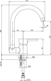 Aster Baterie bucatarie finisaj negru - pliabila BCA_N61M