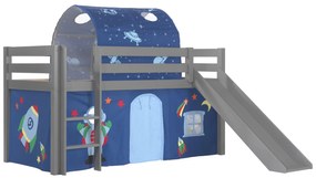 PINO PAT SEMI-INALT cu tobogan, cortină și tunel Astro.