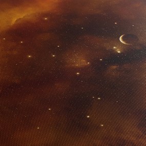 Tablou - Planete cu nebuloasă (90x60 cm)