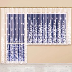 Perdea finisată din jacard JULIE - set pentru balcon
