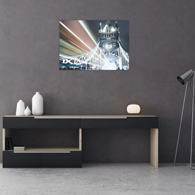 Tablou pe sticlă cu Tower Bridge (70x50 cm)