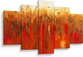 Tablou cu abstracție pictată (150x105 cm)