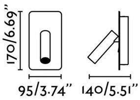 FARO 62128 - Spot de perete LED SUAU LED/3W/230V