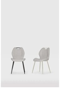 Scaune de dining gri-deschis 4 buc. Muli – Marckeric