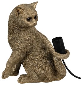 Lampa de masa Cat aurie 27/21/31 cm
