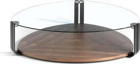 Masuta de cafea eleganta design LUX Walnut AC 2055-MH1904A-NOGAL